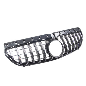 Mercedes-Benz B-Class W246 Grille GT Style Black Silver ABS Plastic Front Bumper Grill 2015-2019 - Product Image 3