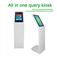 Kiosque libre-service de 19 pouces avec écran tactile et lecteur de code QR pour imprimante thermique