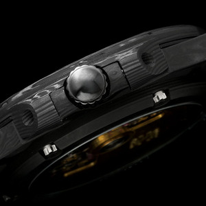 นาฬิกาข้อมือผู้ชายรุ่น All Carbon Fiber 5711 แบบกลไก ดีไซน์เปลือกหอยเกลียวสุดหรู น้ำหนักเบาพิเศษ - Product Image 5