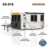 Máquina de Serigrafía Totalmente Automática de 6 Colores con Control CNC para Botellas, Frascos y Tubos de Vidrio, Estampado en Caliente, Servo Rotatorio Completo