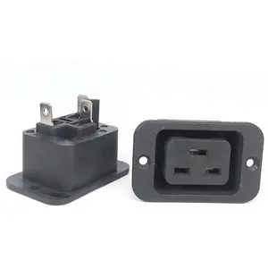 hot sale IEC 320 Male C20 socket connector outlet socket with threaded holes cooper CE