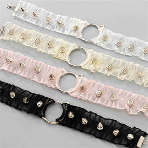 Harajukuสร้อยคอลูกไม้หญิงLolitaส่วนบุคคลPunk RivetแมวClavicle Chokerสร้อยคอสร้อยคอสําหรับผู้หญิง - Product Image 6