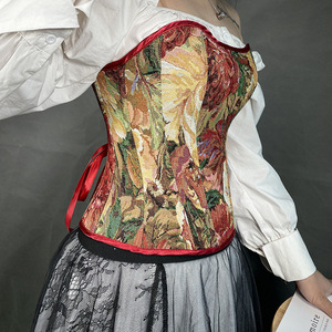 Corsé de mujer debajo del busto, entrenador de cintura, corsé de carpeta de <span class=keywords><strong>pecho</strong></span>, corsé Sexy Floral de talla grande para mujer - Product Image 3