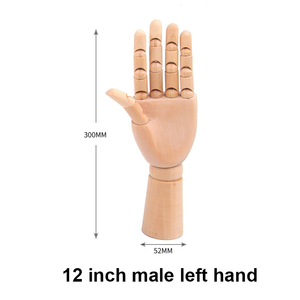 Sagomata in legno a mano modello di manichino per disegnare la pittura - Product Image 5