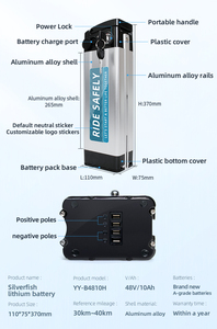 Bestseller Silver Fish Ebike Battery Rectangle Fish Type Battery 60v 36V 48v10-30Ah Silver 18650 Lithium a Class a Ion Cell - Product Image 6