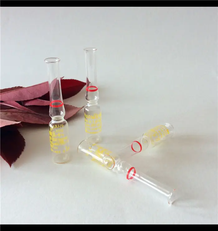 Borosilicate garrafa de vidro vazio farmacêutico, ampola fabricantes 10ml 5ml 3ml 2ml 1ml