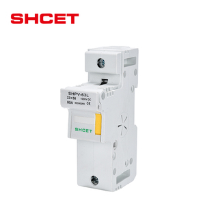 Boîtier de porte-fusible solaire DC électrique 1000V 1500V Rail DIN Porte-fusible PV DC 40a 63a 14x51 22*58 Lien et base Porte-fusible DC - Product Image 1