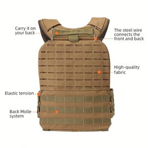 Chaleco táctico impermeable para entrenamiento de combate Equipo corporal de seguridad Hecho de poliéster duradero - Product Image 5