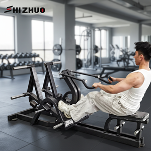 Máquina de remo sentado con carga de placas Shizhuo <span class=keywords><strong>para</strong></span> gimnasio comercial, equipo de fuerza ajustable con barra en T <span class=keywords><strong>para</strong></span> entrenamiento de <span class=keywords><strong>espalda</strong></span>, máquina de remo compuesto en venta - Product Image 2