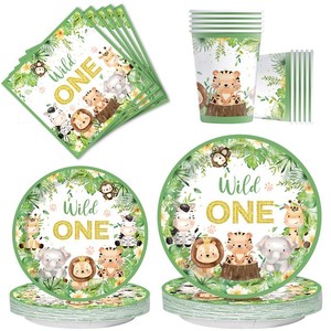 Precio de fábrica 40 piezas desechables unicornio fiesta plato de papel <span class=keywords><strong>Kit</strong></span> fiesta vajilla conjunto para niños fiesta de cumpleaños proveedores - Product Image 3