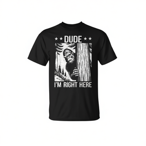 Camiseta de manga corta Sasquatch Bigfoot Forest Legend para adultos, unisex, con cuello redondo, estampado digital - Product Image 2