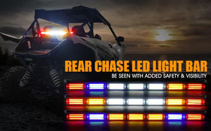 ไฟสโตรบแบบกันกระแทกขนาด 30 นิ้ว 9 รูปแบบการกระพริบ COB ไฟท้าย LED สำหรับรถบรรทุก รถออฟโรด รถกระบะ และรถขับเคลื่อนสองล้อ - Product Image 2