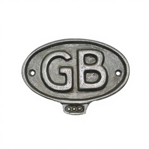 ป้ายติดผนังตกแต่ง GB ทั่วไปแผ่นโลหะติดง่ายตกแต่งผนังป้ายย้อนยุคสำหรับติดผนังแผ่นโลหะรูปวงรีแบบสั่งทำ - Product Image 1