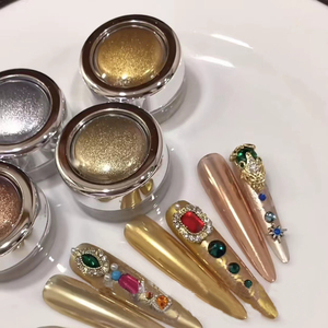 Xi Fei Huigong ARMOR Zhen Huan เล็บสี่สีผงกระจกวิเศษพร้อมวัสดุโลหะสไตล์พระราชวัง - Product Image 6