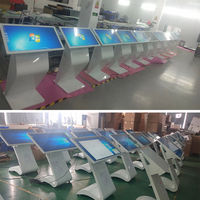 Monitor layar sentuh, 32 inci 43 "49" 55 "65" 4K Uhd Window Os/android Wifi Pc layar sentuh tampilan Lcd