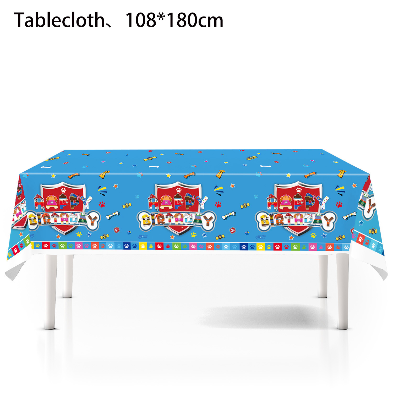 Nappe colorée 1 pièce 108*180 cm