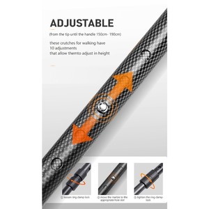 Bâton <span class=keywords><strong>de</strong></span> marche et béquille d'assistance pour le corps, à usage multiple, durable, pour la marche temporaire et à long terme, s'adaptant au corps - Product Image 2