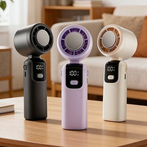 Handheld Mini Fan With High Speed Airflow Usb Rechargeable Foldable Portable For Outdoor <b>Work</b> <b>Desk</b> Student Use - Product Image 1