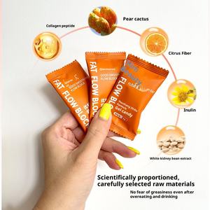 Qianmeiren Youchang cubo di flusso di grasso duro amaro decorato scatola di caramelle gommose estratto di grano saraceno bianco farina salvatore digestione 10 confezioni - Product Image 3