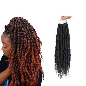 Échantillon gratuit 12 pouces 70g paquet bombe torsion pré-bouclé tressage cheveux ombre crochet cheveux synthétiques tresse africaine <span class=keywords><strong>meches</strong></span> - Product Image 1
