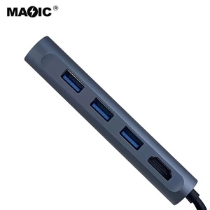 Custom Printed Logo 8 in 1 <strong>Type</strong> <strong>C</strong> Hub to 4K HDMI 2 USB3.0 SD TF VGA Gigabit <strong>LAN</strong> and PD for Mobile Phones Laptops and Tablets - Product Image 3