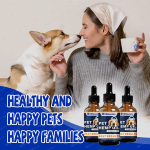 Köpekler için 100% organik bitkisel damla Multivitamin kenevir yağı Omega 3 6 9 sakinleştirici Pet gıda davranır vitamini beslenme takviyesi - Product Image 3