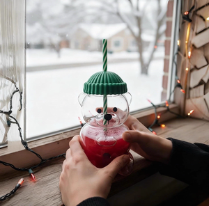 20 온스 귀여운 곰 모양 머그 재사용 가능한 유리 컵 커피 주스 밀크 티 스무디 휴일 선물 카페 바 사용 - Product Image 5