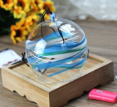 ขายส่งตรงจากโรงงาน กระดิ่งลมแก้วใสทรงกลม ขนาด 6/7/8/9/10/12/15/20 ซม. - Product Image 6