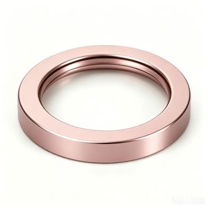 แหวนล็อค Qin Chengxing รุ่น QCX1017 สีชมพู ผิวเคลือบอะโนไดซ์แบบพ่นทราย ผิวแข็ง - Product Image 1