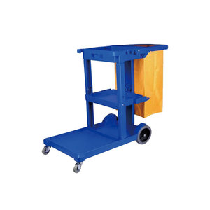 Jin Hong <b>Cleaning</b> Cart 4 Wheels Steel Frame Linen Cart Indoor Use - Product Image 2