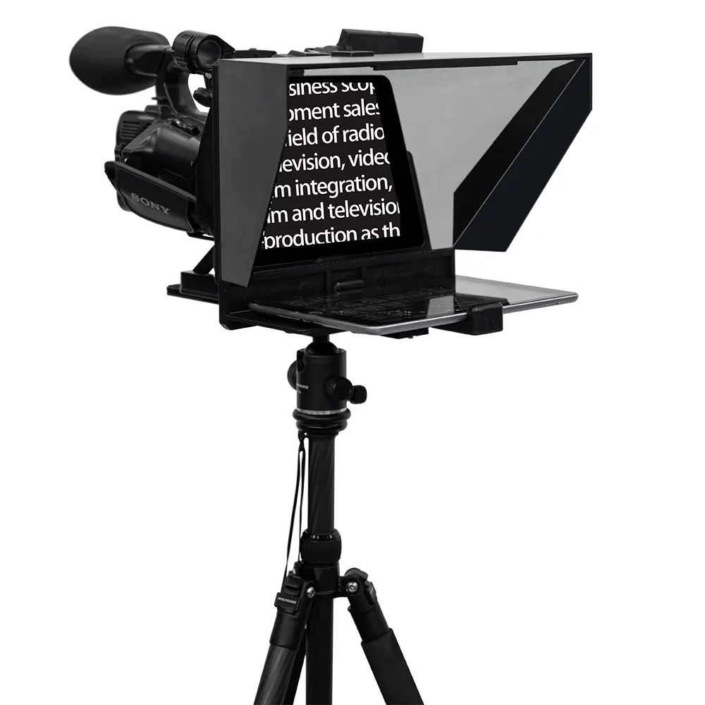 شاشة تلقين 15 بوصة للجهاز اللوحي لمقابلة المقابلات الخارجية ، مطالبة بكاميرا DSLR