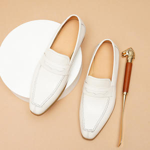 Chaussures habillées décontractées pour hommes en cuir véritable, style britannique, confortables, formelles et décontractées - Product Image 4