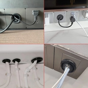 Flexible Gummi tülle für Kabel loch abdeckung 10-60mm Loch Staub dichte wasserdichte Löcher Stopfen Doppelseitige runde Gummi tüllen - Product Image 6