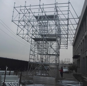 Support mural triangulaire robuste pour bras de échafaudage et pieds de plateforme de construction et système d'échafaudage - Product Image 5