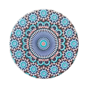 Sous-verres en céramique à motif <span class=keywords><strong>mandala</strong></span> nordique Isolation thermique à la lumière vive Tapis de logo personnalisables avec coussinets en <span class=keywords><strong>feutre</strong></span> pour usage domestique - Product Image 2