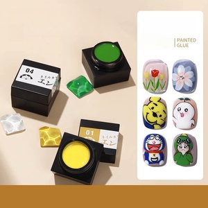 เจลทาเล็บ10สีตกแต่งด้วยดอกไม้ที่ทาสีด้วยมือด้วยแสงครอคเกอร์เคลือบเงาด้วยแสงยูวี - Product Image 1