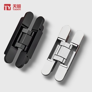 Bonne vente 180 °   Charnière de porte en alliage de zinc à grand angle, réglable en 3D, à fermeture amortie pour cuisine, salle de bain ou bureau - Product Image 1