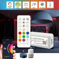 APP Musique Contrôleur LED Gradateur DC5V-24V RGB RGBW Tuya WiFi Smart RF Télécommande pour Bandes Led