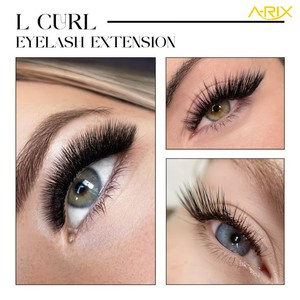 ขนตาปลอม A-RIX L Curl สำหรับลุคตาแมว สีดำด้านแบบนุ่ม ขนแคชเมียร์โคลเวอร์ ขนาด 8-15 มม. แบบคลาสสิก - Product Image 5