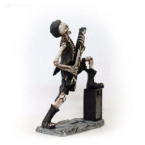 Polyresin Rocker Skeleton รูปปั้นโครงกระดูกรูปหินวันตาย - Product Image 5