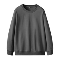 Sweat-shirts à capuche en coton et polyester pour hommes, coupe ample, manches longues, unis, épais, vente en gros