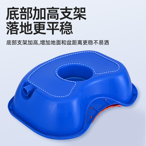 Bassin à shampooing portable avec tuyau de vidange 70 cm pour usage domestique, femmes enceintes allongées, patients alités - Product Image 2