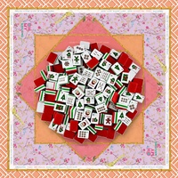Juego de Mahjong Navideño de 30 Piezas con Tablero Acolchado, Juego de Mesa para Fiestas Navideñas y Entretenimiento Familiar