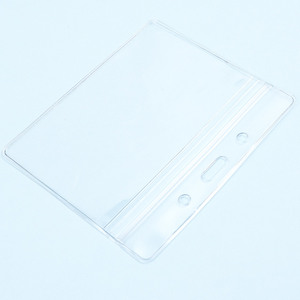 <span class=keywords><strong>Porte</strong></span>-badges d'identification verticaux rigides A7 support en <span class=keywords><strong>plastique</strong></span> <span class=keywords><strong>transparent</strong></span> étanche scellable pour carte de crédit - Product Image 5