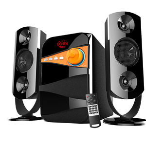 ลำโพงซับวูฟเฟอร์คลาสสิค 2.1 พร้อมช่องเสียบ USB วิทยุ FM และรีโมทคอนโทรล - Product Image 1