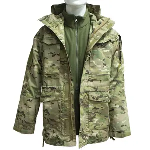 Çift güvenli sıcak satış özel m65 alan kamuflaj kış softshell ceketli erkekler için kamuflaj avcı ceketi