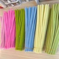Fabriek Diy Ambachtelijke Benodigdheden Pijpreinigers Kinderen Educatief Speelgoed Kleurrijke Fuzzy Chenille Stengels Voor Kunst Decoraties