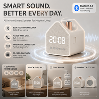 Intelligenter Lautsprecher mit Digitalem Wecker Weißes Rauschen Klangmaschine Einschlafhilfe für Schlafzimmer OEM ODM Anpassbar