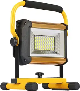 Fuente de fábrica 100W Luz DE TRABAJO Portátil Recargable Ip65 Impermeable Carga USB Flash LED Luz de emergencia para acampar