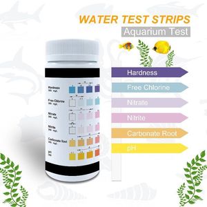 Bandelettes de <span class=keywords><strong>test</strong></span> 6 en 1 pour aquarium pH, <span class=keywords><strong>dureté</strong></span>, chlore, nitrite, nitrate - Product Image 6